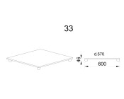 Долен модул подиум за свободно стояща печка Б - 33
