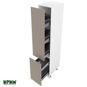 Колонен модул бутилиера с две врати БФ-Капучино мат-11-65