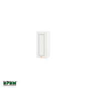 Горен модул с врата и рафт БФ-Бяло мат-09-1