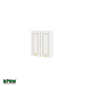 Горен модул с две врати и рафт БФ-Бяло мат-09-3