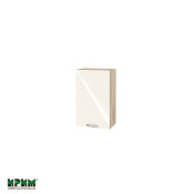 Горен модул с врата и рафт АРФ-Крийм гланц-06-6