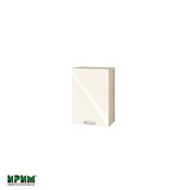 Горен модул с врата и рафт АРФ-Крийм гланц-06-18