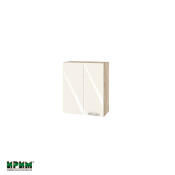 Горен модул за ъгъл с врата и рафт АРФ-Крийм гланц-06-17