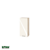 Горен модул с врата и два рафта АРФ-Крийм гланц-06-116