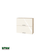 Горен модул с две хоризонтални врати АРФ-Крийм гланц-06-12