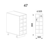Долен модул бутилиера за 10 бутилки АР - 47