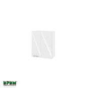 Горен модул за ъгъл с врата и рафт БФ-Бяло гланц-05-17