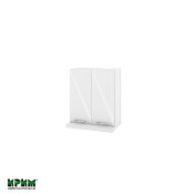 Горен модул с две врати за аспиратор БФ-Бяло гланц-05-13