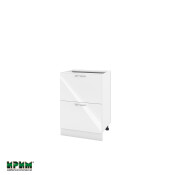 Долен модул с две чекмеджета БФ-Бяло гланц-05-44