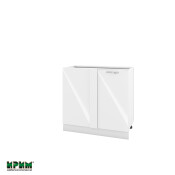 Долен модул за ъгъл с врата и рафт БФ-Бяло гланц-05-42