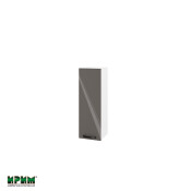 Горен модул с врата и два рафта БФ-Антрацит гланц-05-115