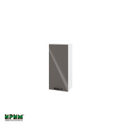 Горен модул с врата и два рафта БФ-Антрацит гланц-05-116