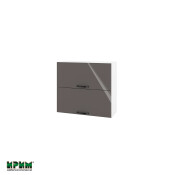 Горен модул с две хоризонтални врати БФ-Антрацит гланц-05-12