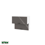 Горен модул с две хоризонтални врати БФ-Антрацит гланц-05-107