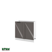 Долен модул за ъгъл с врата и рафт БФ-Антрацит гланц-05-42