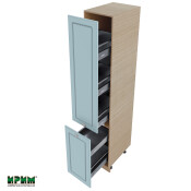 Колонен модул бутилиера с две врати МФ-Деним мат-06-65