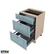 Долен модул с три чекмеджета с плавно затваряне МФ-Деним мат-06-54