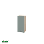 Горен модул с врата и два рафта МФ-Олив мат-11-116