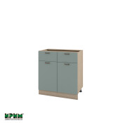 Долен модул с 2 чекмеджета,2 врати и рафт МФ-Олив мат-11-26