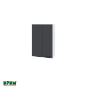 Горен модул за ъгъл с врата и рафт БФ-Карбон мат-11-122