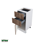 Долен модул с две чекмеджета и врата с плавно затваряне БФ-Дъб натурал-06-73 (ляв)