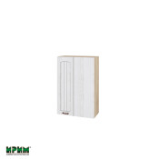 Горен модул за ъгъл с врата и рафт АРФ-Бяло фладер-04-122 (десен)