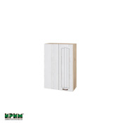 Горен модул за ъгъл с врата и рафт АРФ-Бяло фладер-04-172 (ляв)