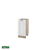 Долен модул с врата и рафт АРФ-Бяло фладер-04-71 (ляв)