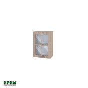 Горен модул с витринна врата и рафт АРФ-Сонома-02-118