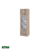 Горен модул с врата,витрина и две чекмеджета АРФ-Сонома-02-101