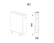 Долен модул бутилиера АРФ-Олив мат-11-41