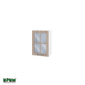 Горен модул с витринна врата и рафт БФ-Сонома-02-118