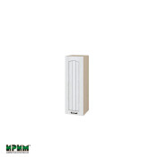 Горен модул с врата и два рафта МФ-Бяло фладер-04-165 (ляв)