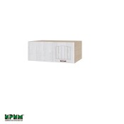 Горен модул за ъгъл с една врата МФ-Бяло фладер-04-163 (ляв)