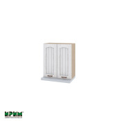 Горен модул с две врати за аспиратор МФ-Бяло фладер-04-13