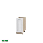 Долен модул с врата и рафт МФ-Бяло фладер-04-71 (ляв)