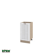 Долен модул с врата и рафт МФ-Бяло фладер-04-28 (десен)