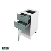 Долен модул с две чекмеджета и врата с плавно затваряне БФ-Олив мат-11-53