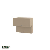 Горен модул с две хоризонтални врати АРФ-Капучино мат-11-107