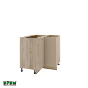 Долен модул ъглов с две врати и рафт АРФ-Капучино мат-11-61