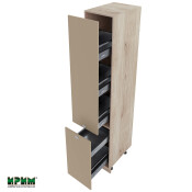 Колонен модул бутилиера с две врати АРФ-Капучино мат-11-65