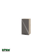 Горен модул с врата и рафт АРФ-Антрацит гланц-05-16