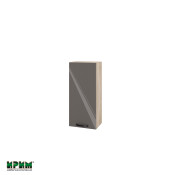 Горен модул с врата и два рафта АРФ-Антрацит гланц-05-116