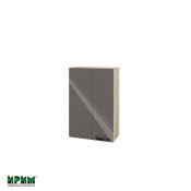 Горен модул за ъгъл с врата и рафт АРФ-Антрацит гланц-05-122