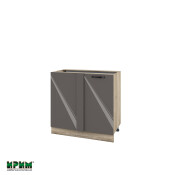 Долен модул за ъгъл с врата и рафт АРФ-Антрацит гланц-05-42