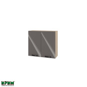 Горен модул с две врати и рафт МФ-Антрацит гланц-05-4