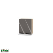 Горен модул с две врати за аспиратор МФ-Антрацит гланц-05-13