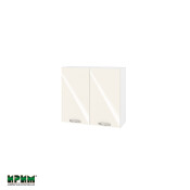 Горен модул с две врати и рафт БФ-Крийм гланц-11-4