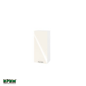 Горен модул с врата и два рафта БФ-Крийм гланц-11-116