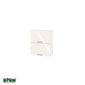 Горен модул с две хоризонтални врати БФ-Крийм гланц-11-11